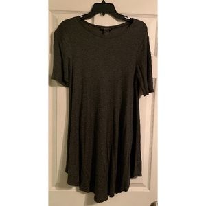 Gray short sleeve dress